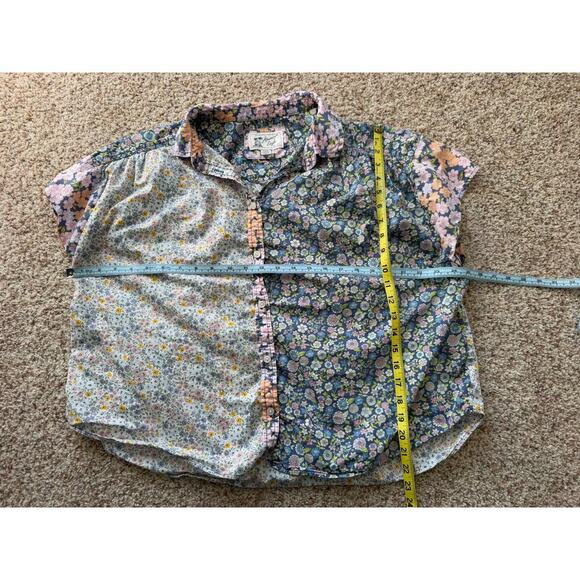 American Eagle lightweight button up Blouse/Shirt, floral print, size Medium - Picture 4 of 6